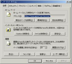 �C���^�[�l�c�g�I�v�V�����̉��